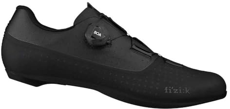 Fizik Unisex Tempo Overcurve R4 Wide Road cykelskor, svart, 9,5 US män, Svart, 42.5 EU bred