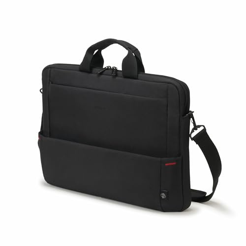 DICOTA Eco Slim Case Plus Base 13-15.6 - Functional Laptop case with Lots of Storage Space, Black