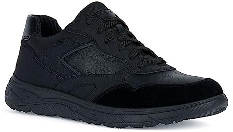 Geox U Portello D, Scarpe da Ginnastica Uomo, Nero, 43 EU