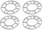 Pvczool 4 separadores de ruedas de StüCk, arandelas para rueda de coche, 5 mm, perno para 4 x 100, 4 x 114,3, 5 x 100, 5 x 108, 5 x 114,3, 5 x 120