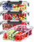 Skroam 5-Packs 36OZ Glass Airtight Food Storage Containers 3 Compartments, Glass Meal Prep Container Set with Lids for Pantry Kitchen Organizers and Storage, BPA Free Glass Lunch Boxes Bento