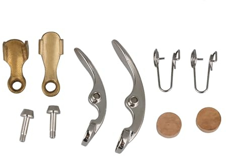 Yibuy Bb Trompeta llave de agua Spit válvula conjunto reparación accesorios