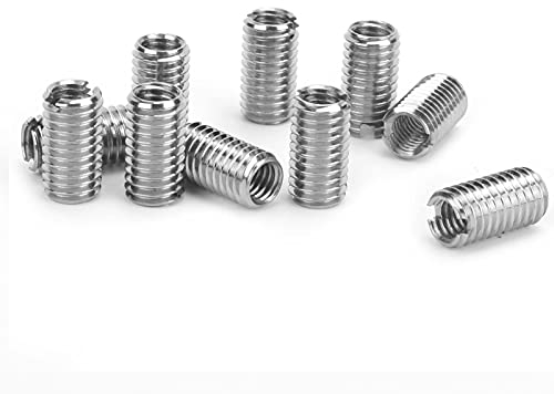 M6xm8 Gewindeeinsatz 20 Mm Länge M8 auf M6 Reduzierstück 6×3×1 10 Stück Gewindeeinsätze Männlich Weiblich Reduziermutter Edelstahl-Reparaturwerkzeug Industrie-Hardware Männlich