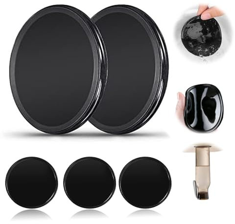 5 tappetini antiscivolo per auto, cruscotto auto, antiscivolo, lavabili in gel di silicone, per tenere il telefono cellulare, chiavi, occhiali da sole monete