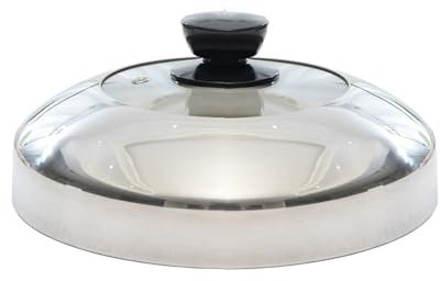 Tapa Sarten Tapa for Wok, cubierta for olla de cocina de acero inoxidable con asa, cubierta for sartén, tapa for sartén Visible for el hogar, tapa for Wok, tapa for olla de repuesto Tapas Sartenes Coc