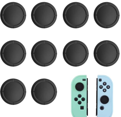 10 Cappucci Protettivi in Silicone per Joystick Copri Levette Analogiche in Silicone Coperture per Thumbstick, Replacement Joystick Covers Migliorano Comfort e Controllo