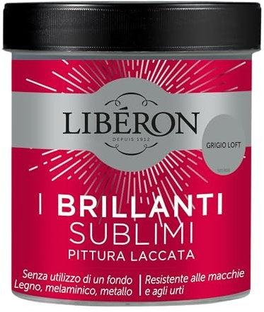 Libéron - Les Brillants Sublimes - Peinture Laquée - Gris Loft - 0,5 L