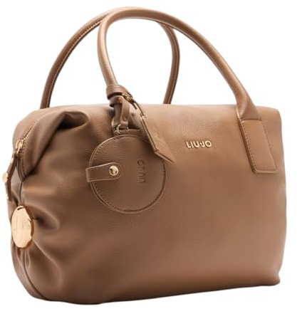 LIU JO borsa a tracolla Amelie ECS Bowler Bag Suede marrone