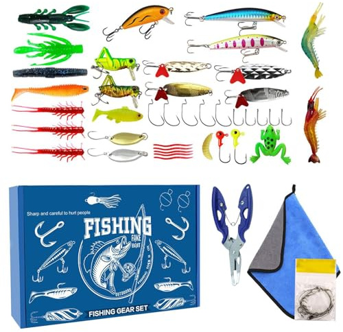 Fiskebete set | Fiskebete och utrustning, för bar, ringblomma, öring - för sötvatten, öring, ringblomma, fisk, katt, lax, gul, pappa