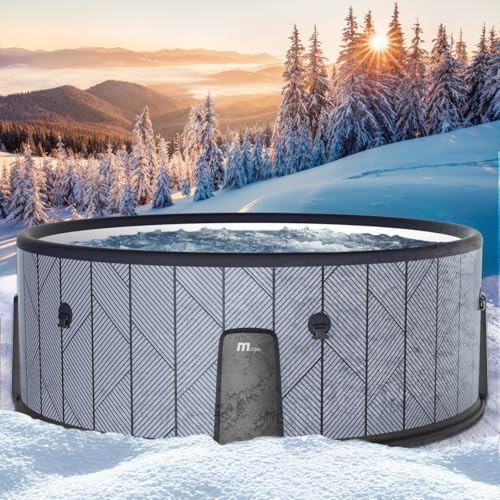 BRAST Whirlpool aufblasbar MSpa Tidal für 6 Personen | Ø173x65cm | 138 Massagedüsen in 3 Intensitäten | In- Outdoor Pool | Ganzjähriger Einsatz Winterfest | einfache Steuerung per App