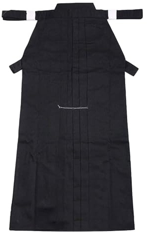 Kendo Hakama Traditional Pleated Martial Arts Pants Skirt for Aikido Kendo Iaido Practice – Durable Fabric, Classic 12-Pleat Design, Adjustable Waist Ties