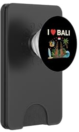 I Love Bali Indonesia Travel Vacation PopSockets PopWallet for MagSafe