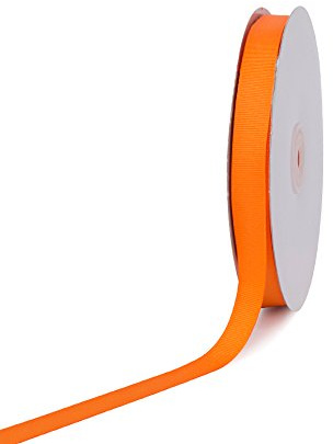 Creative Ideas 50-Yard Solid Grosgrain Ribbon, 5/8-Inch, Orange