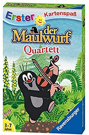 Ravensburger 20435 - Der Maulwurf-Quartett, Kartenspiele ab 3 Jahren