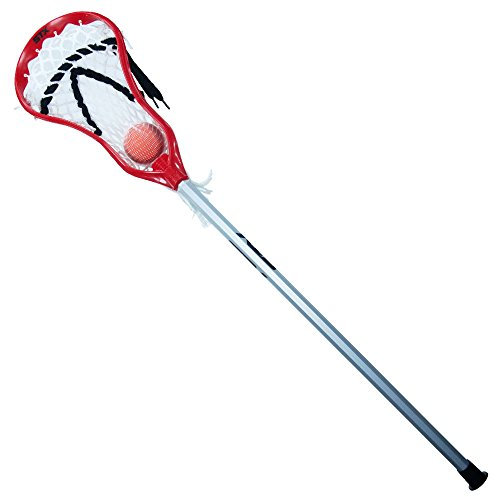 STX Lacrosse Mini Power mit Aluminiumgriff und Kugel, Rot