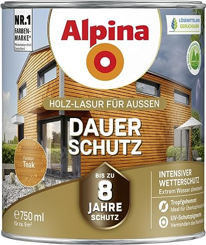 Alpina Smalto protettivo permanente (teak), 750 ml