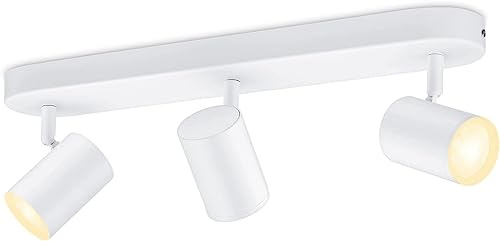 WiZ Tunable White Imageo 3er LED Spot (1.035 lm), LED Leuchte mit warm- bis kaltweißem dimmbarem Licht, smarte Lichtsteuerung über WLAN per Stimme/App, weiß
