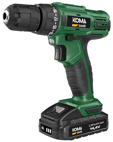 Taladro atornillador Koma Tools 22 Nm Verde