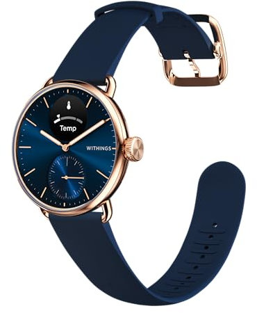 Withings ScanWatch 2 – Gesundheits-Smartwatch für Damen und Herren, EKG, SpO2, Temperatur, Schlaf-Tracker, Atemgesundheit, wasserdicht, Akku 35 Tage, Android und iOS