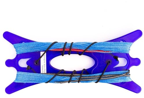 HQ 120441 - Dyneema Quad-Winderset, Hi-tech 50kp Dyneema-Leinen (blau) 4x25m auf Pro-Winder, Made in Germany, Zubehör