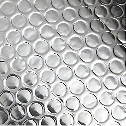 Aluminium Foil Insulation Barrier Waterproof Bubble Membrane 4mm Heat Reflective Energy Saving Ideal for Attic Garage Shed Kennel Campervan Greenhouse Size: 1m*15m