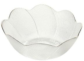 Living room household glass fruit plate, dessert salad snack plate - 8-inch bowl