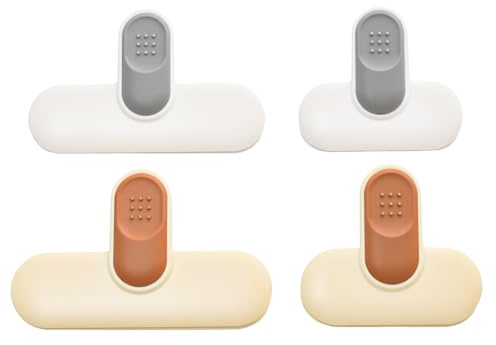 Ensemble de 4 Pinces Pratiques, Pince Fermeture Sachet Alimentaire Polyvalente pour Thé, Poudre de Lait et Autres Produits