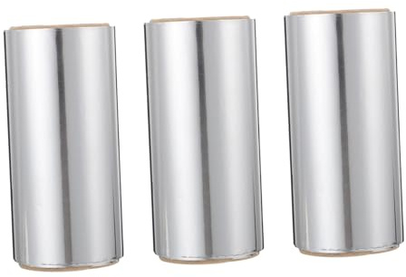 LOLIPPYY Papier Aluminium Coloration Capillaire 3 Pièces 50m Épais Multiusage pour Mèches Cheveux Salon Professionnel Nail Art