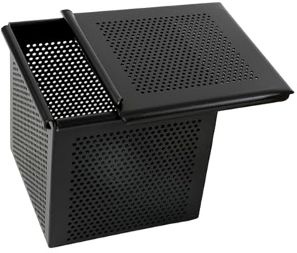 Fenteer Moule à Carré Boîte à Toast Plaque de Cuisson Plat à Four avec Couvercle Coulissant et Surface Perforée Adapté pour Maison, 10cmx10cmx10cm