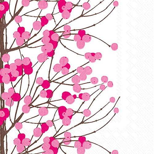 Boston International IHR Marimekko Papierservietten, 20 Stück, Lumimarja Pink