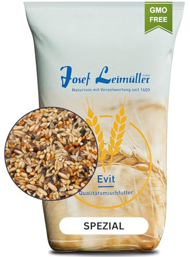 Leimüller Kanarienfutter ohne Rübsen 1 kg Kanarien Vögel Gesang Sittiche | Spezial-Mischung, rübsenfrei, staubfrei, ohne Zusatzstoffe, Österreich