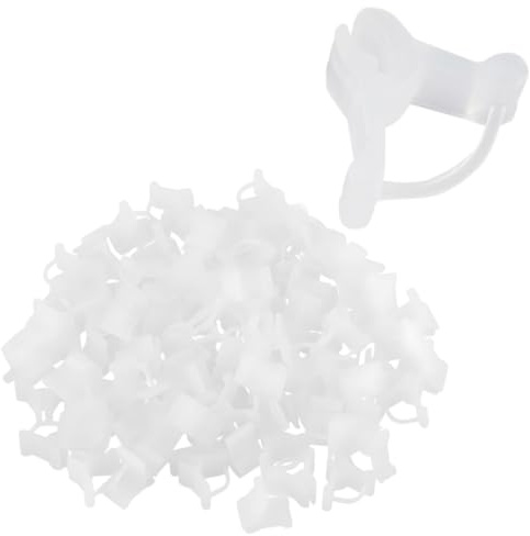100 Stück Pflanzenclips, Mini Kunststoff Tomatenklammern, Wiederverwendbar Pflanzenklammern, Pflanzenstützclip für 2,2mm – 4,5mm Gemüse Blumen Sämlinge | Mini Tomatenklammern, Pflanzenklammern, Pflanzenstützclip für 2,2mm – 4,5mm Gemüse Blumen Sämlinge