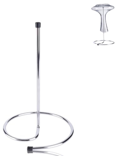 HERCHR Decanter Rack Decantadores de vino Garrafas Soporte de secado Soporte de acero inoxidable al revés 16,5 x 16,5 x 31 cm