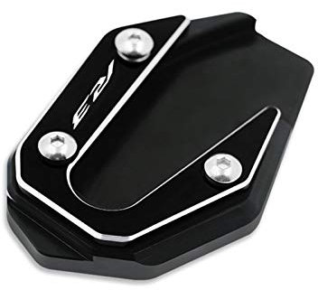 LIANYG for Yamaha MT03 MT 03 MT03 MT-25 R3 R25 Motorrad CNC Seitenständer Fuß Seitenständer Verlängerung Belagträgerplatte Vergrößern Motorrad seitenständer unterlage 771 (Color : R3 BK)
