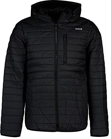 Hurley H6N135F1CI Chaqueta, Newprint Or Black/Wht, XL