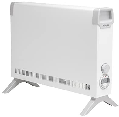 Dimplex ML2TSTIE7 2kW Convector Heater, Electric Freestanding & Wall Mountable Plug In Electric Heater, with Thermostat, Electronic Timer, Portable or Fixed, Quiet, Slim and Lightweight, White