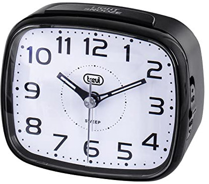 Trevi - Orologio al Quarzo con Sveglia Bianco