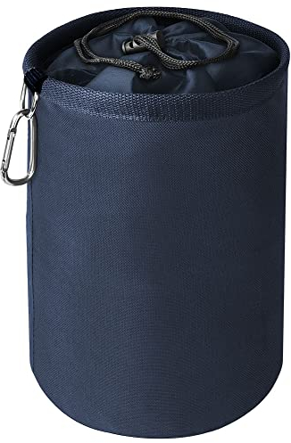 Vicloon Sac Pince a Linge,Portable Panier Pince à Linge avec Crochet Jusqu'à 200 Pinces à Linge Suspendre avec Mousqueton et Cordon,pour Epingles à Linge,Jouets,Petits Objets (Bleu Marine)