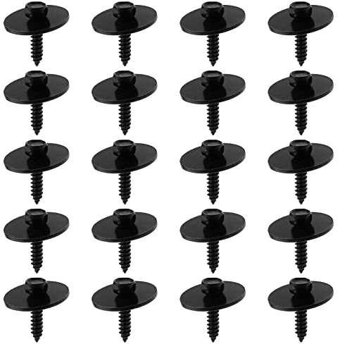 eMagTech 20PCS Car Body Fender Screws Compatible with W203 W204 W207 W209 A0019906036 Metal Engine Cover Mounting Screws Retainer Car Parts