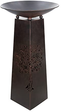 GILDE Metall Schalenständer Gartenbaum - H. 95cm