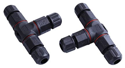 TOVINANNA 2 Pz Connettori Per Elettrici Passacavo Manicotto t Connettore Del Cavo Connettore Elettrico Connettore Del Filo Orizzontale Connettore Di Giunzione Del Estendere Impermeabile