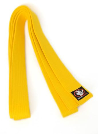 BUDOFIGHT Ceinture de karaté Jaune piquée 260 cm