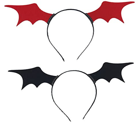 Angoily Halloween-kopfbedeckung Teufelshorn-stirnband Haarband Für Jungen Und Mädchen Schwarz Für Party Fotografie Alltag