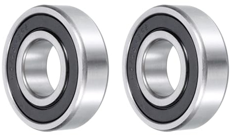 QUARKZMAN Rillenkugellager 62/22-2RS, ID 22mm x OD 50mm x Breite 14mm, doppelt abgedichtete Lager mit Gummiringen, Hochgeschwindigkeits-Kugellager aus Chromstahl (2 Stück)