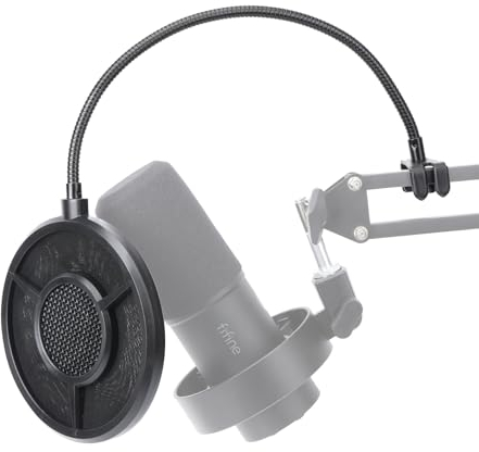 YOUSHARES Pantalla de Espuma con 6 Capas de Filtro Antipop para el Micrófono HyperX QuadCast, HyperX QuadCast Micro Windscreen (Negro)