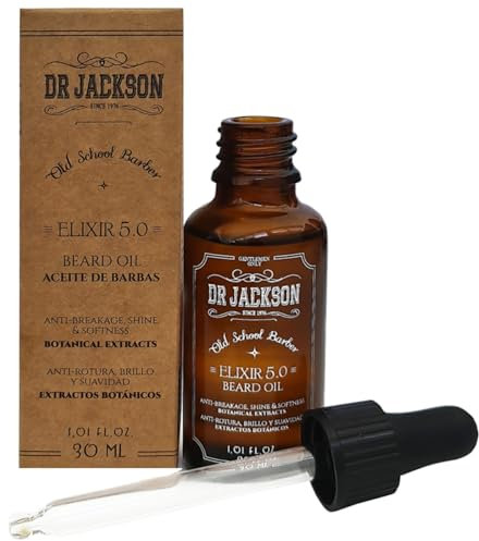 Dr. Jackson Aceite Suavizante para Barba - Beard Oil de Crecimiento con Aceite de Cañamo - 30ML