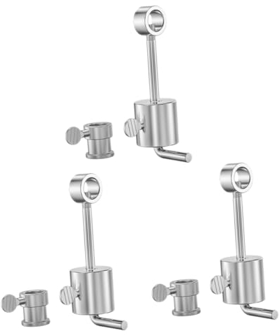 Happyyami Sturdy Grill Spit Weight Rotisserie Spit Balance Weight Stainless Steel Balance Rods Rotisserie Accessory