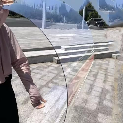 Polycarbonat Platte,Transparente PC Platte,Dachplatten 1,2 mm,Gewächshaus Platten,für Schuppenfenster,Gewächshaus,Überdachung,Carport,Anpassbar,Leicht zu Schneiden (0,5m x 5m)