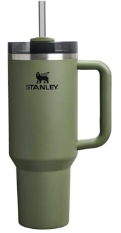 STANLEY Quencher Thermos Tumbler with Straw 1,18 L - Dried Pine