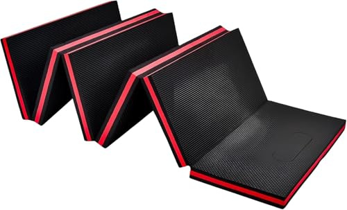 Fanxinzttc 3-in-1-Mechaniker-EVA-Schaumstoff-Arbeitsmatte, 6-fach faltbar, tragbares Auto-Reparatur-Kniekissen, für Mechaniker, Garage, Picknick, Gartenarbeit, Camping, Heim-Fitnessstudio